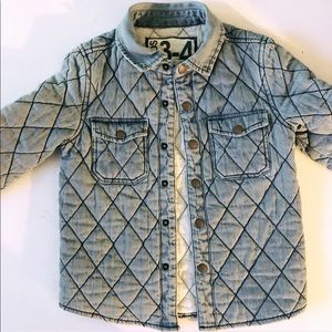 Cotton On Kids Quilted Denim Jacket